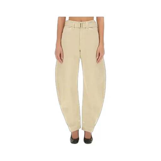 Belted Twill Pants