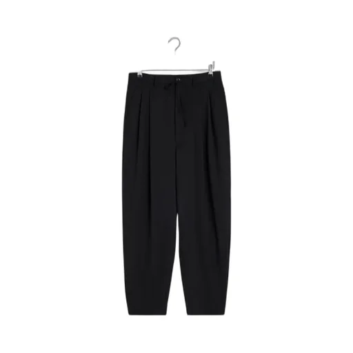 Pleated Drawstring Trousers