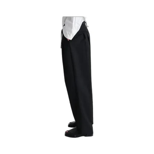 Pleated Drawstring Trousers