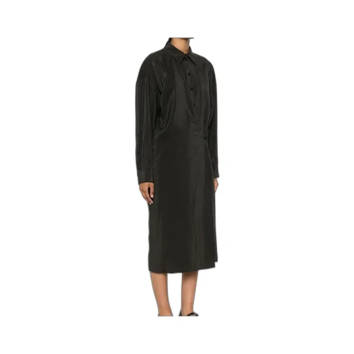 Straight Collar Twisted Dress