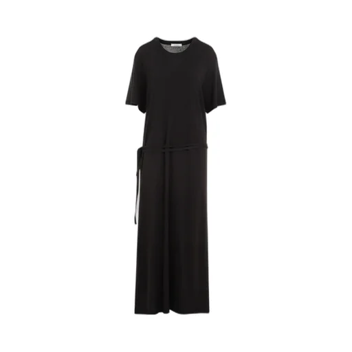 Belted Dropped Shoulder Maxi Dress