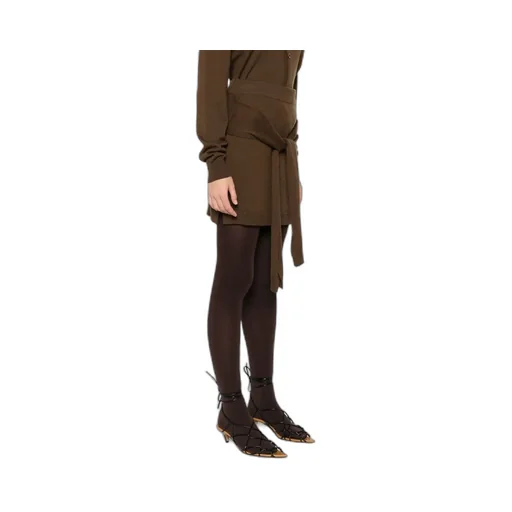 Trompe L'oeil Knotted Mini Skirt