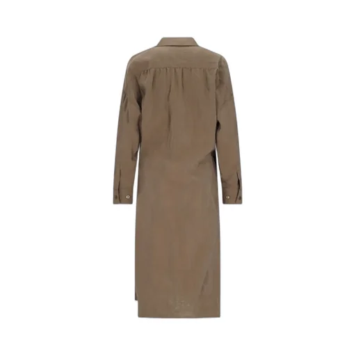 Straight Collar Twisted Dress
