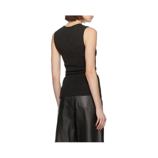Sleeveless Knitted Cardigan