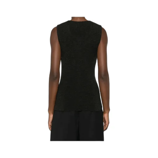 Sleeveless Knitted Cardigan