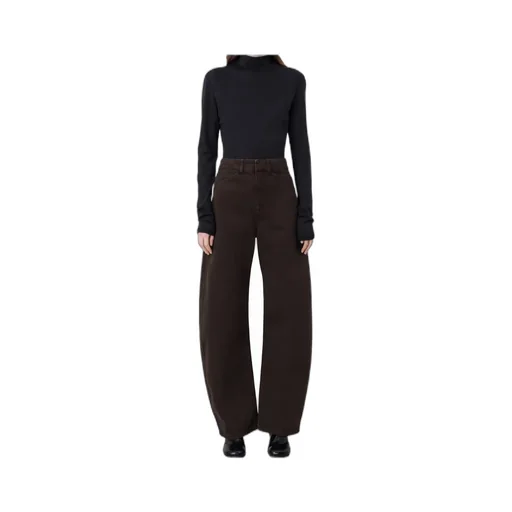 High-Neck Long-Sleeved Ribbed Top
