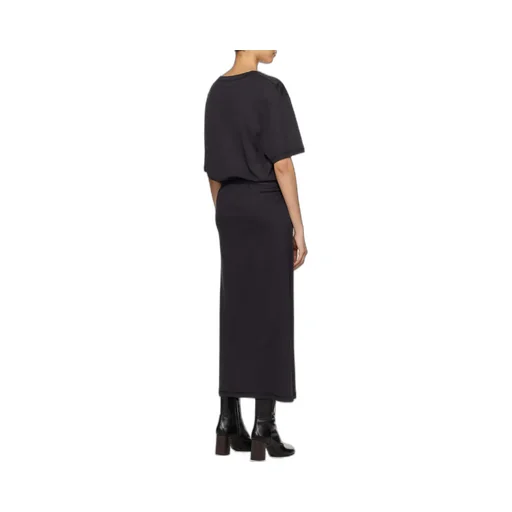 Belted Dropped Shoulder Maxi Dress
