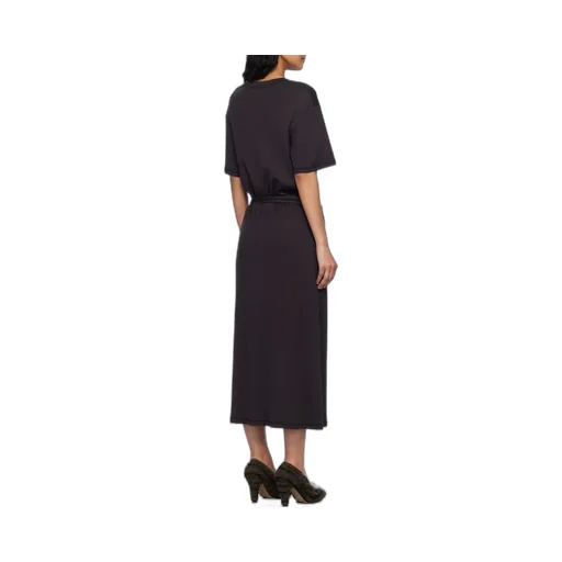 Belted Dropped Shoulder Maxi Dress