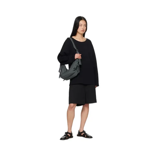 Wide Neck Long-Sleeved T-Shirt