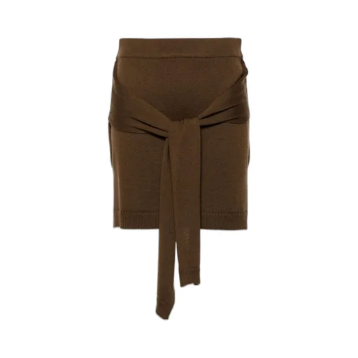Trompe L'oeil Knotted Mini Skirt