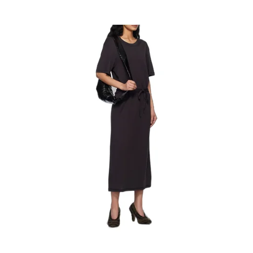 Belted Dropped Shoulder Maxi Dress
