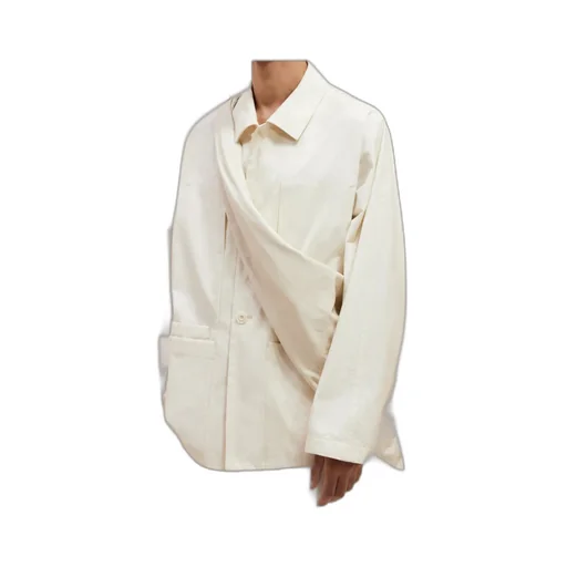Straight Hem Shirt Jacket