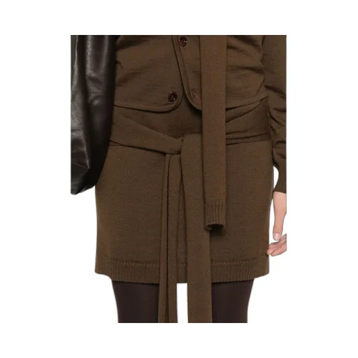 Trompe L'oeil Knotted Mini Skirt