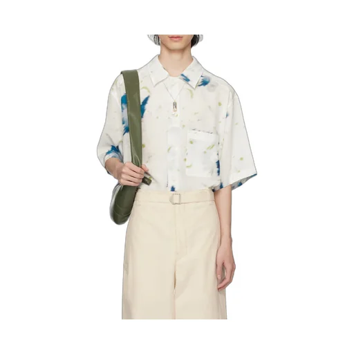 Flower Pattern Short-Sleeved Shirt