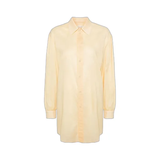 Semi-Sheer Long Sleeved Buttoned Shirt
