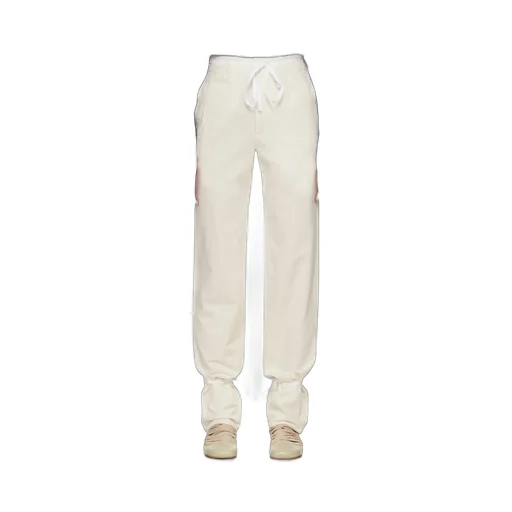 Chambray Drawstring Tapered Trousers