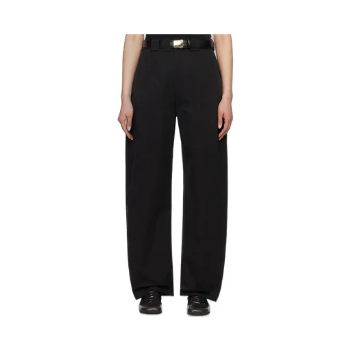 Asymmetrical Belt Ring Casual Pants