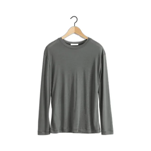 Long-Sleeved Crewneck T-Shirt