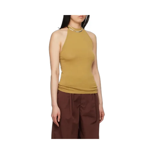 Backless Knitted Neck Vest