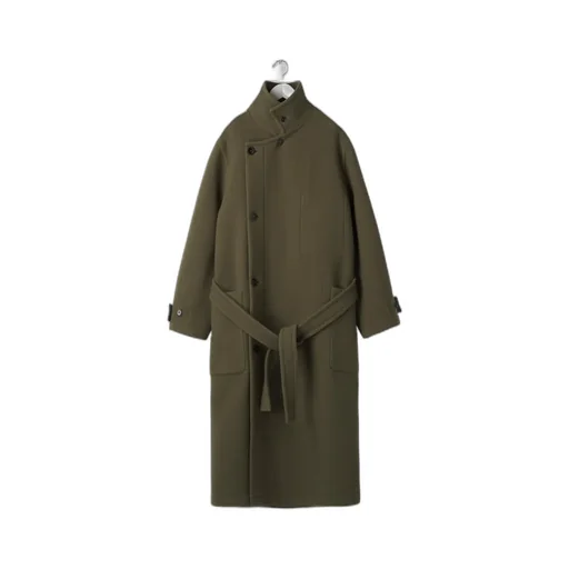 Double-Breasted Belted Coat