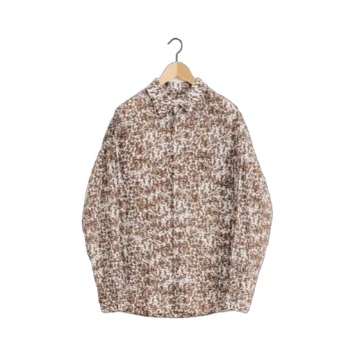 Camouflage Printed Long-Sleeved Shirt