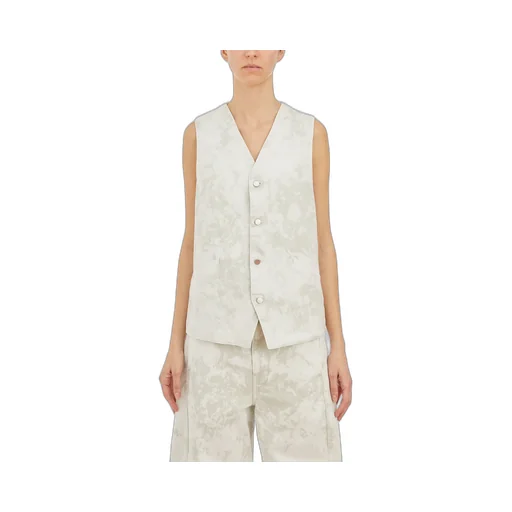 Single-Breasted Sleeveless Vest
