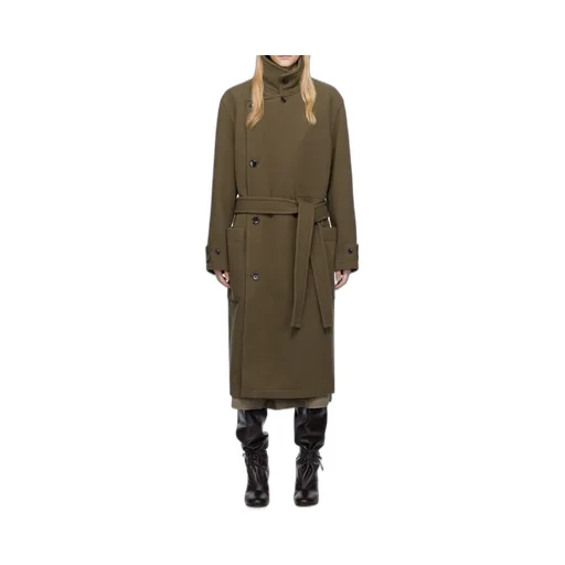 Double-Breasted Belted Coat