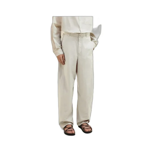 Straight-Leg Panelled Trousers