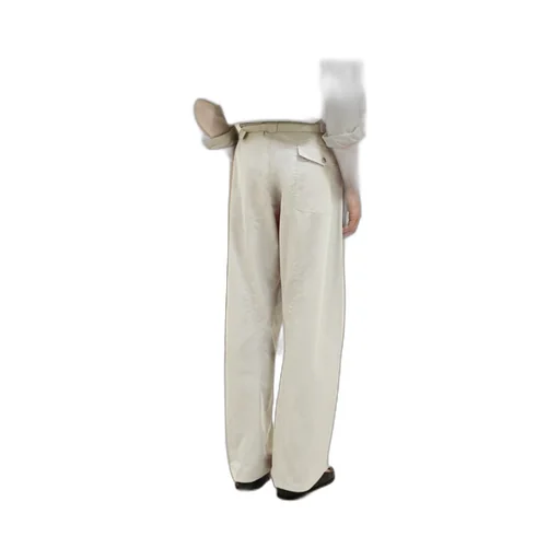 Straight-Leg Panelled Trousers