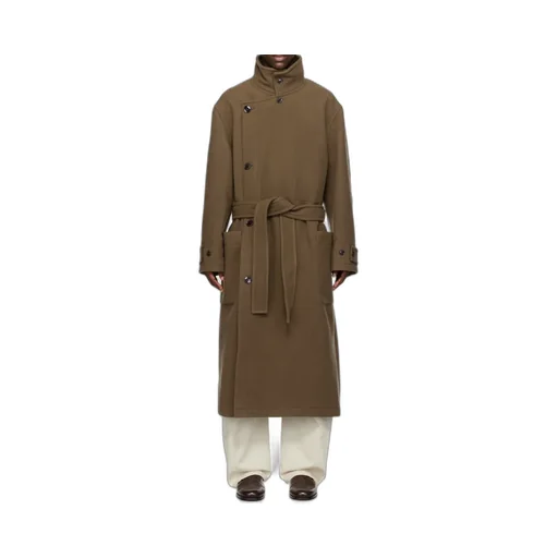 Double-Breasted Belted Coat