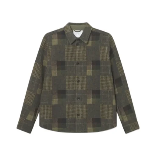 Kody Patchwork Wool Overshirt