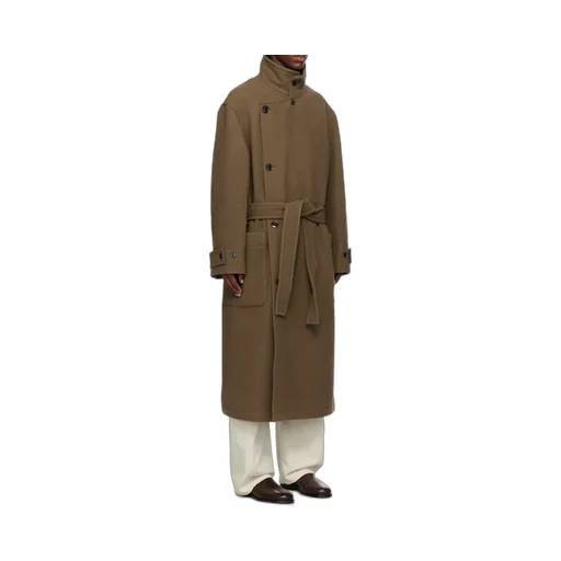 Double-Breasted Belted Coat