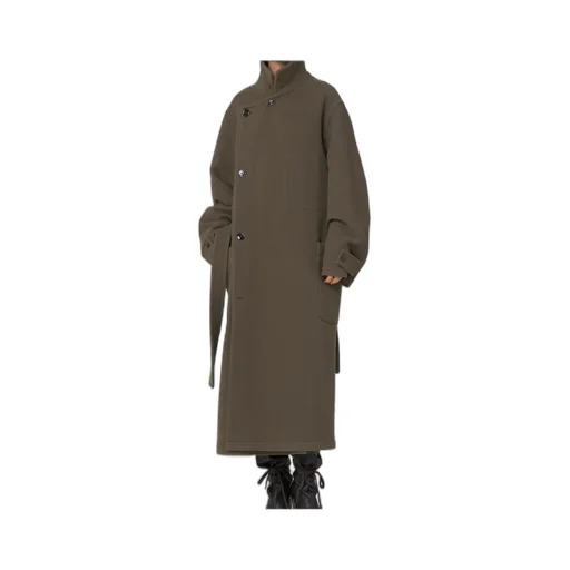 Double-Breasted Belted Coat