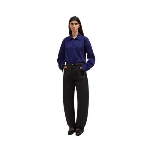 Asymmetrical Belt Ring Casual Pants