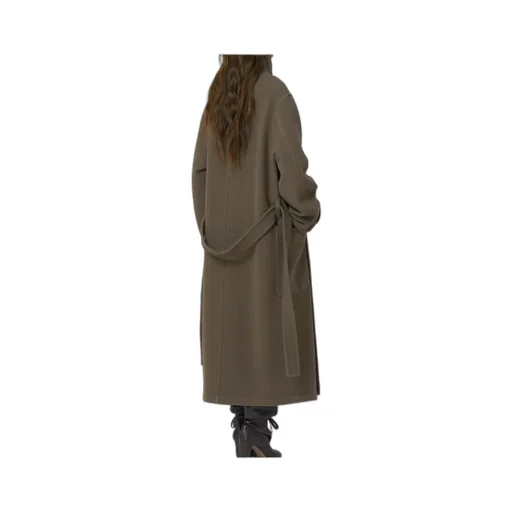 Double-Breasted Belted Coat