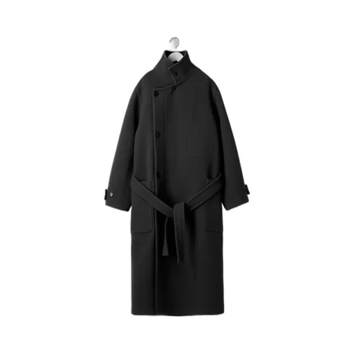 Single-Breasted Wrapped Coat