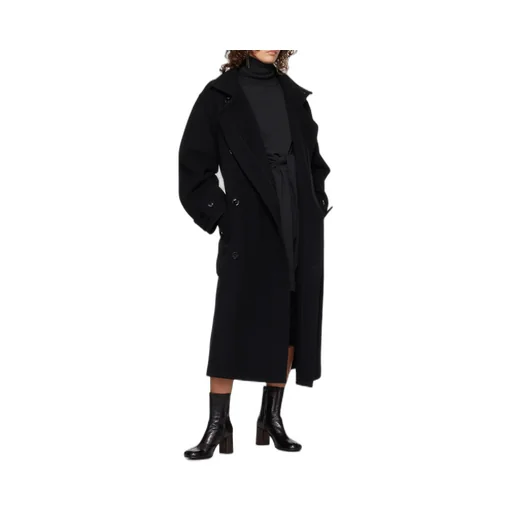 Single-Breasted Wrapped Coat