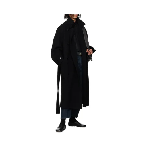 Single-Breasted Wrapped Coat