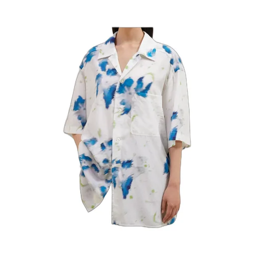 Flower Pattern Short-Sleeved Shirt