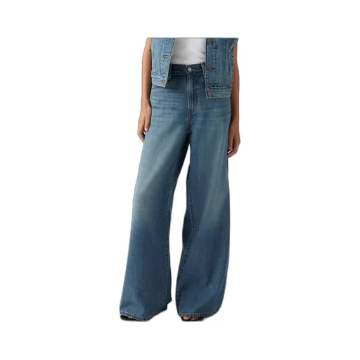 Wide Leg Tie Waist Jeans