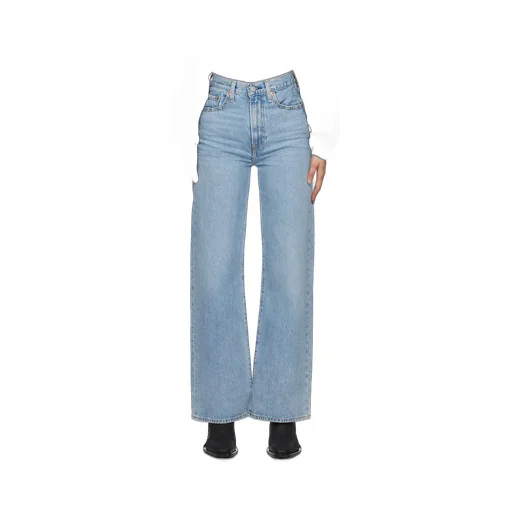Logo Patch Wide-Leg Jeans