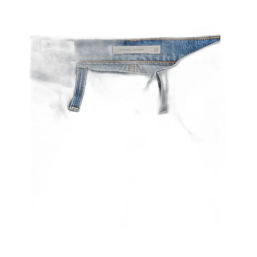Logo Patch Straight Leg Jeans
