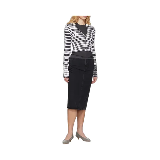 High Rise Slit Skirt