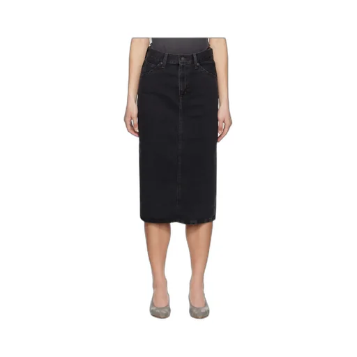 High Rise Slit Skirt