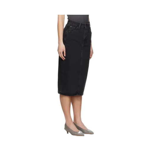 High Rise Slit Skirt