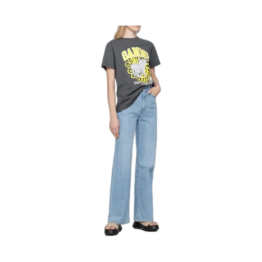 Logo Patch Wide-Leg Jeans