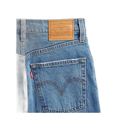 Logo Patch Straight Leg Jeans