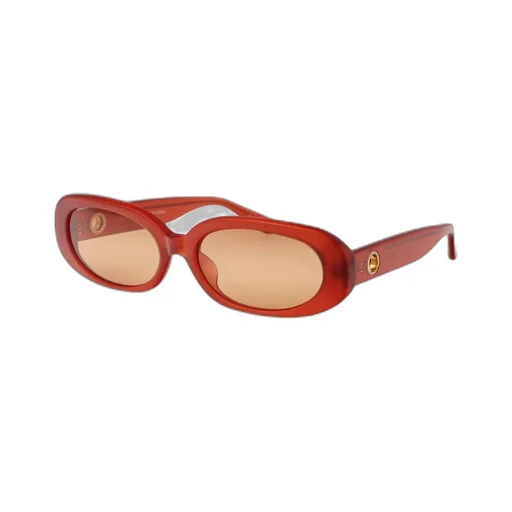 Cara Oval-Frame Tinted Sunglasses