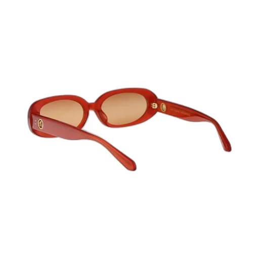 Cara Oval-Frame Tinted Sunglasses