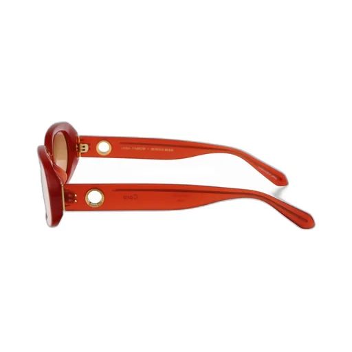 Cara Oval-Frame Tinted Sunglasses